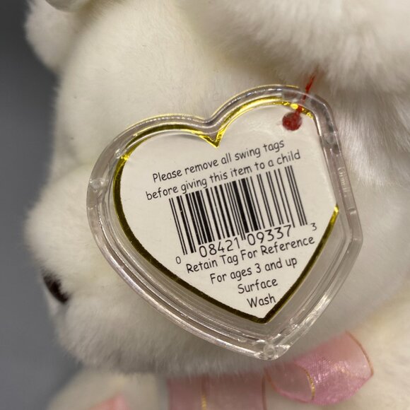 Ty Original Beanie Buddies 1999 Halo Angel Bear - Picture 8 of 11
